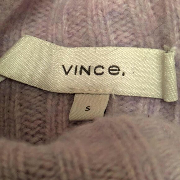 VINCE light Dusty Rose Womens S Mock Turtle Neck Long Sleeve Soft Pullover Top - Picture 7 of 7